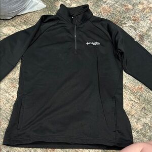 Columbia Black Half-Zip Pullover Sweatshirt